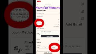 How to get Roblox vc! Just put in ur phone number and put ur birth date as 2006. #roblox #robloxvc