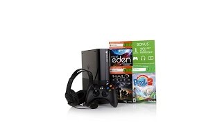 Xbox 360 E 4GB System Bundle with 3 Games, Stereo Headse...