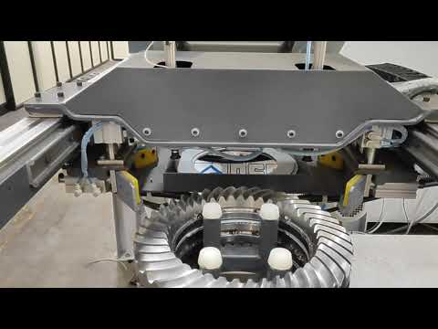 Crown gear Automatic Loading and Unloading with Auto stacking system.