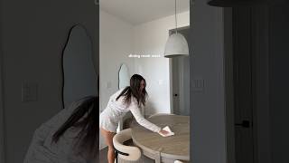 cleaning my home ✨ dining room reset #cleaningmotivation #cleanhome #cleanwithme #diningroomdecor