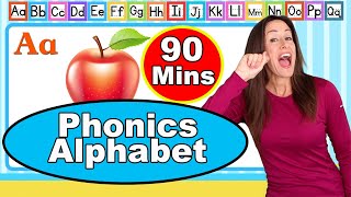 Learn Alphabet Phonics Song for Children A toZ Signing for Babies Letter Sounds Patty Shukla 90 Mins