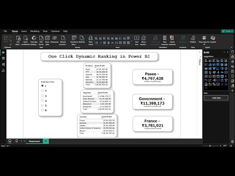 Power BI Dynamic Ranking Based on Slicer | Product Profit Rank with DAX | Beginner Friendly!
