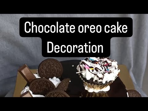 chocolate oreo cake decoration|chocolate cake decoration