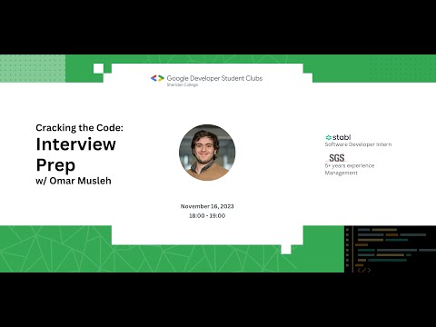 Cracking the Code: Interview Prep w/ Omar Musleh | Recap