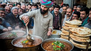 PAKISTANI BREAKFAST STREET FOOD IN RAWALPINDI | KALA KHAN NALLI NIHARI RECIPE | MORNING NASHTA