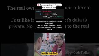 Encapsulation explained with a condom packet 😂 | OOP Concepts in Real Life #coding #oops