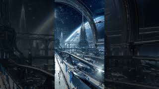 Argent Artery 🚀🌕#sciencefiction #spacehighways #worldbuilding #cyberorganic #futuretech