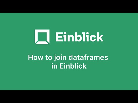 How to join dataframes in Einblick