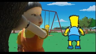 SQUID GAME DOLL VERSUS BART SIMPSON #squidgame #simpsons
