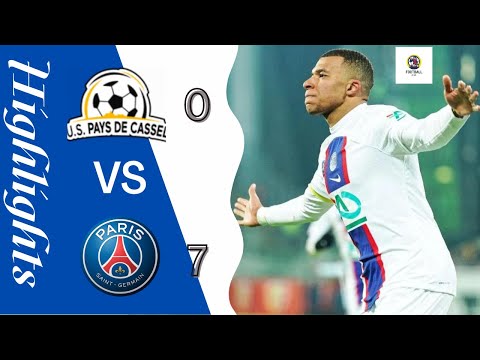 Mbappé and Neymar put on a Masterclass Pays De Cassel 0-7 PSG Highlights