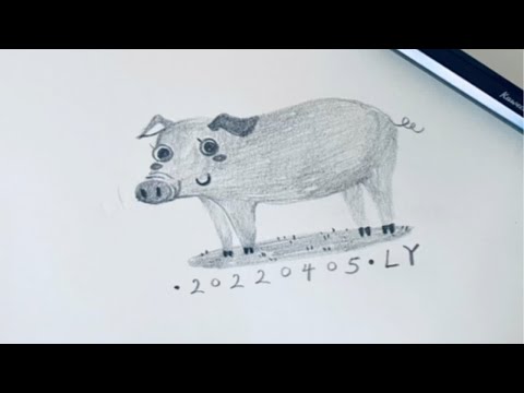 03速写｜铅笔手绘｜最爱小猪猪了