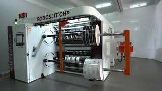 Discover the ROBOSLIT® OHP, Dual Turret Slitter Rewinder with Over Head Path