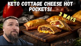 Easy Cottage Cheese Hot Pocket Recipe! 3 ways MUST TRY! Worlds Best Keto Dinner