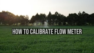 JIYI XC30 Agricultural sprayer- Flowmeter Calibration