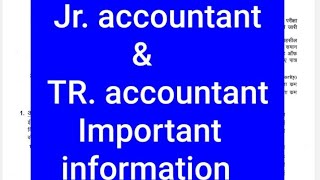 Jr. accountant & TR accountant 2023 #important dates, qualification and other #shorts #rsmssb 2023