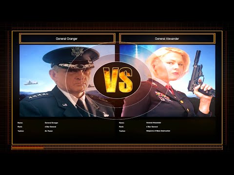 CnC Generals ZH Shockwave - AIrForce General Vs Super Weapons General Challenge