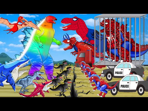 Pterodactyl,Giganotosaurus Dinosaurs skeleton all. Evolution Of GODZILLA & KONG JURASSIC: EXTINCTION