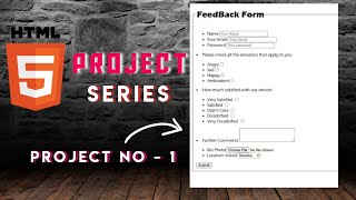 How To Create FeedBack Form In HTML | HTML Project Series | HTML For Beginners | CodeXNinja