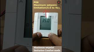#Siemens RDF310.2 MM Thermostat Control Parameters / #controlsandsystems