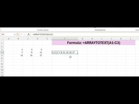 ArrayToText #excel #dataanalysis #exceltips #education #datascience #python #panda #numpy #power
