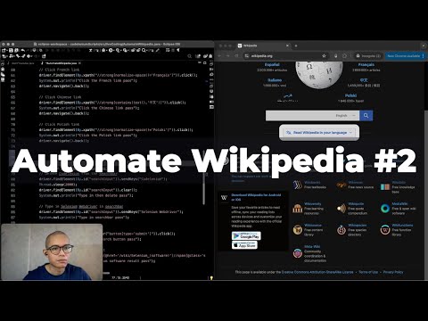 Uncut Coding | Automate Wikipedia | Selenium + Java (Ep. 2)