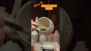 How to brush on Ceramic Glazes - Gorgeous Glaze Layering with Dark Red Stoneware