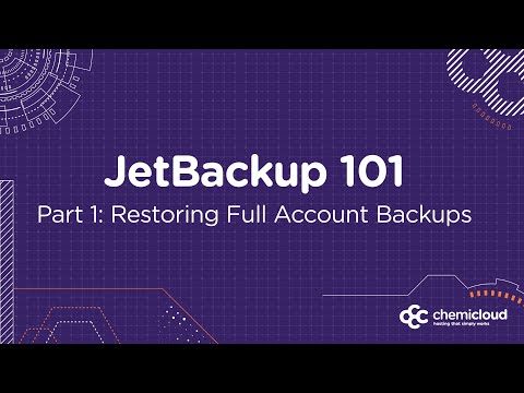JetBackup 101 - How to Restore Full Account Backups in cPanel?