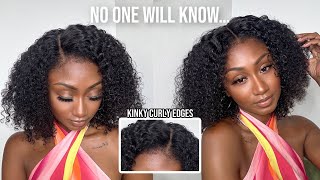 You Need this Summer Wig | Realistic 4c Edges Short Curly Wig | HD Lace | ilikehair