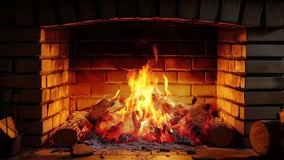 FIREPLACE 4K 🔥 Fireplace video with Burning Logs & Fire Sounds