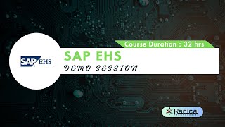 SAP EHS Online Training from India | SARA Report | Protocols | BOM | Demo Vid - Radical Technologies