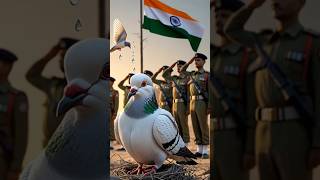 "A pigeon's Ultimate Sacrifice" #ai #aibites #explore #trendingnow #aishorts #pigeon #indianarmy