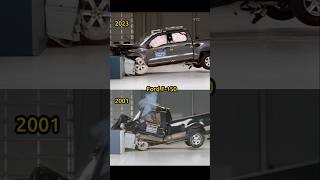 2001 vs 2023 Ford F-150 crash test comparison