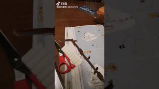 第四十九天，完成船头桅杆盖和两侧船锚的制作和安装。
