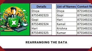 Let's Learn Data Rearrangement in Excel