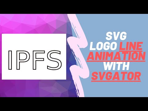 SVG line animated logos with SVGator