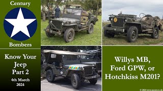 Jeep Spot the Difference - Willys MB, Ford GPW & Hotchkiss M201 - Part 2