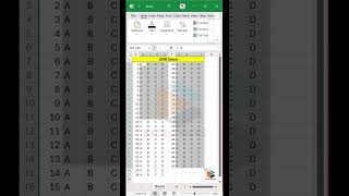 OMR Sheet in excel #excelformula #excel #omrsheet #exceltricks