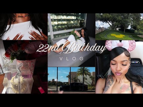 Vlog: Celebrate my 22nd with me | Disney world, Bday Prep, Lashing, Dinner