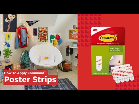 ​​How to Hang Up Posters Without Damaging Them Using Command™ Poster Strips