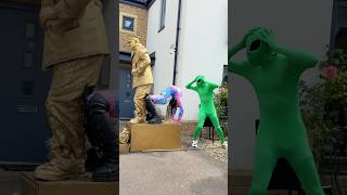 I Can’t BELIEVE This HAPPENED! I Tried To HELP Levitating GoldMan STATUE! 😱@silvermanstatueofficial