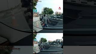 Dashcam footage shows moment car fell into sinkhole at Tanjong Katong Road South