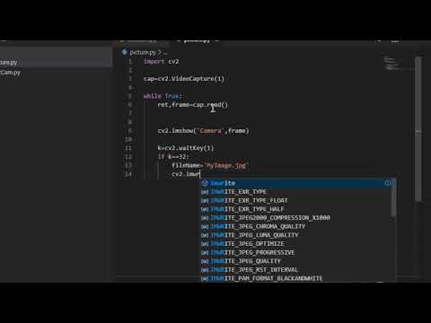 part 3 - Python Face Recognition (how to save an image using OpenCV)