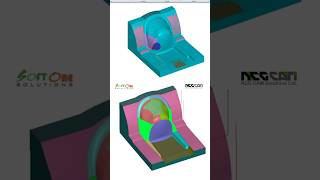 ENCY CAM Mill 3+2 Axis Simulation Cutting #ncgcam #cadcamcnc #cncmold #cncsoftware #cadcamsolution