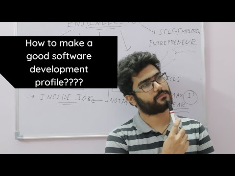 How to make a good software development profile???? 😋🤑