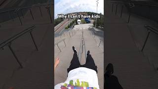Parkour slide gone wrong😱 #fail #parkourfail #slide