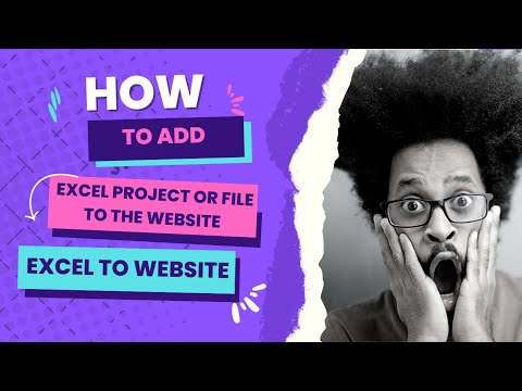 How to add your excel file, project to the portfolio website