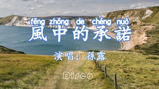 風中的承諾-孫露『冷冷的風， 不再有往日的溫柔，逝去的愛，是否還能夠再擁有』/傷感情歌♫動態歌詞lyrics/pīn yīn gē cí ♫