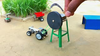 diy circular Sander tractor machine science project ||  @KeepVilla