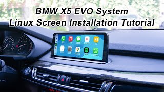 BMW X5 X6 F15 F16 EVO get Linux CarPlay android auto Screen (Support OEM Touch) and OEM Bluetooth