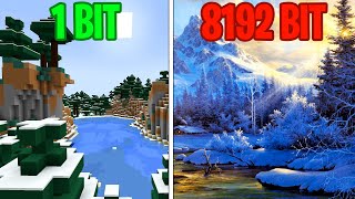 1 Bit to 8192 Bits in Minecraft Version